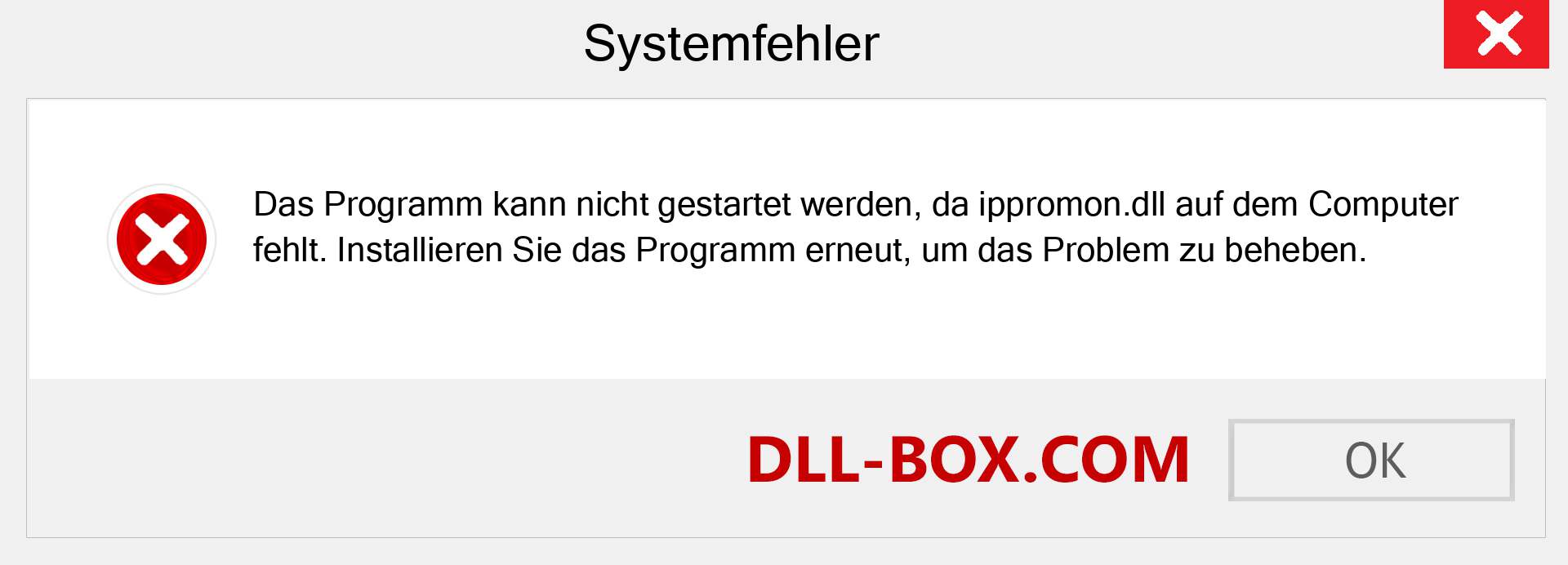 ippromon.dll-Datei fehlt?. Download für Windows 7, 8, 10 - Fix ippromon dll Missing Error unter Windows, Fotos, Bildern