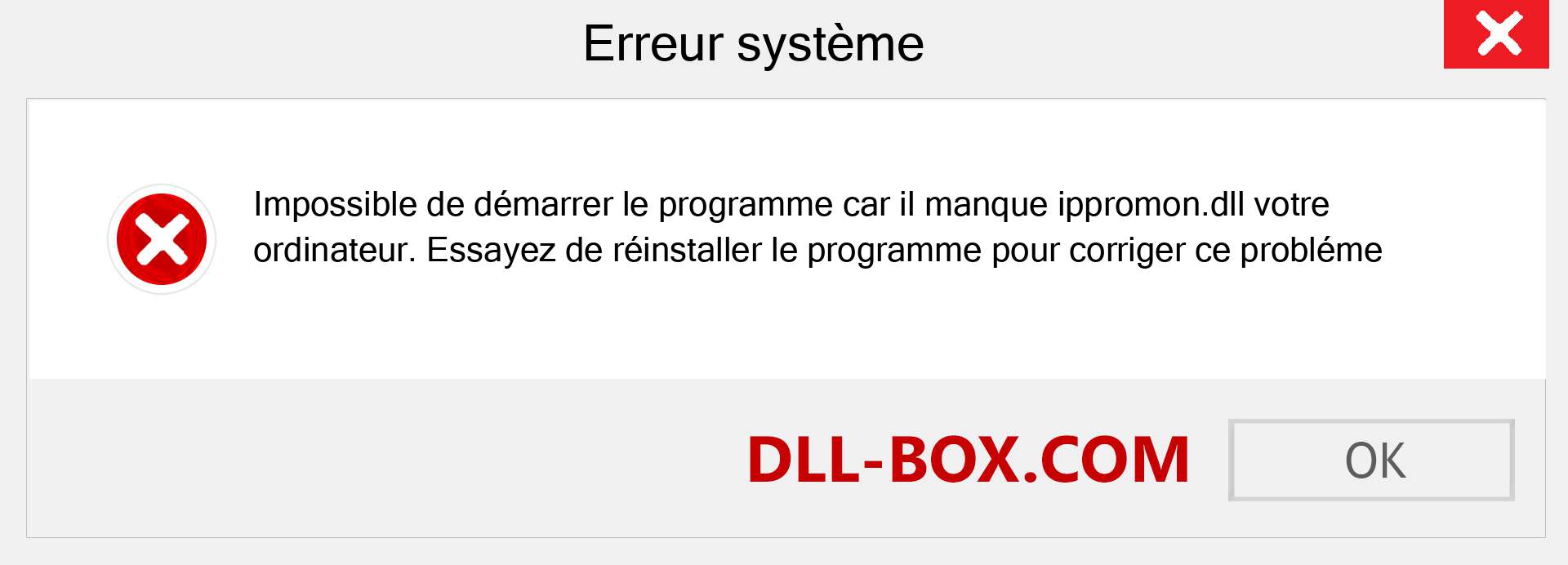 Le fichier ippromon.dll est manquant ?. Télécharger pour Windows 7, 8, 10 - Correction de l'erreur manquante ippromon dll sur Windows, photos, images