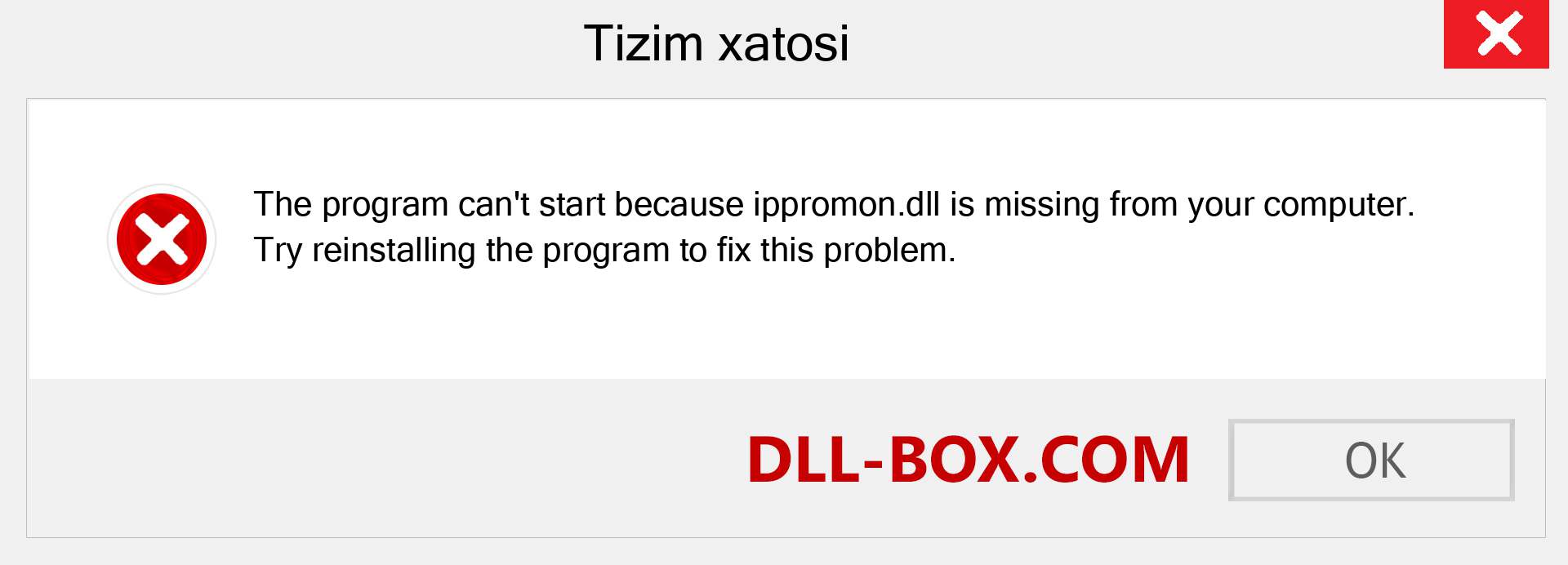 ippromon.dll fayli yo'qolganmi?. Windows 7, 8, 10 uchun yuklab olish - Windowsda ippromon dll etishmayotgan xatoni tuzating, rasmlar, rasmlar